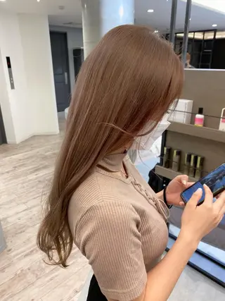ロング カラー ハイトーン特化サロン 🍑momo🍑のヘアスタイル