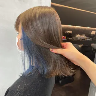 セミロング 🫧艶髪/ブリーチ 🐳honami🫧のヘアスタイル