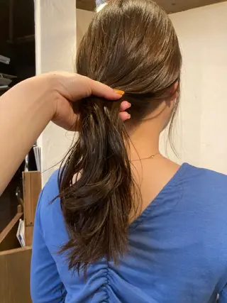 セミロング 🌸栄/髪質改善 透明感/ムラカミ🌸のヘアスタイル