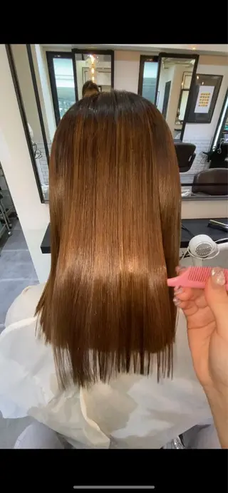 ミディアム 美髪✨髪質改善 &艶カラーmanaeのヘアスタイル