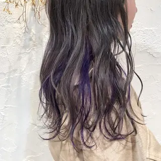 セミロング カラー 圧倒的透明感カラー nana🦕のヘアスタイル