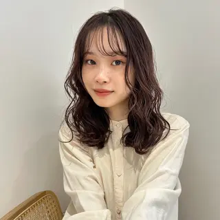 ミディアム パーマ Kaede🍁 FILMS 渋谷のヘアスタイル