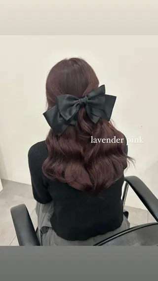 カラー 暖色/艶カラー/ エクステ/ユリヤのヘアスタイル