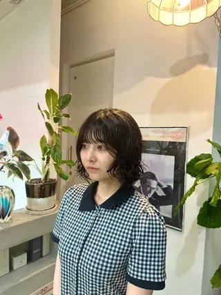 ミディアム パーマ palve(パーヴ)所属・palve【パーヴ】 ｼｮｳ🧸のヘアスタイル
