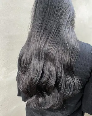 ロング カラー ブリーチなし透明感カ ラー×韓国ヘア♡ヒデのヘアスタイル