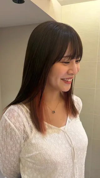 ミディアム カラー サイトウ ナミ /無料カットモデルのヘアスタイル
