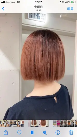 ショート カラー ミルミー美容室所属・🦄💒💓齎藤 七海子🦄💒💓のマツエク・マツパデザイン