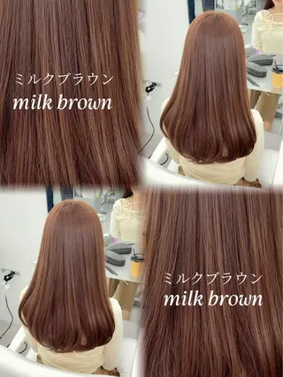 ロング カラー 韓国ヘア/レイヤー/ 顔まわり足立遥奈のヘアスタイル