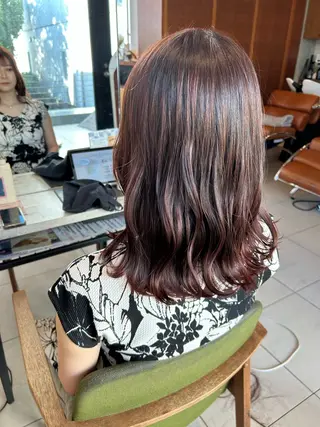 セミロング カラー 艶カラー/耳つぼ/ 渡辺奈緒のその他イメージ