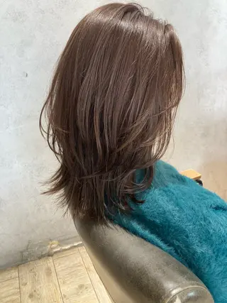 セミロング カラー Nagisa. /ニュアンスパーマのヘアスタイル