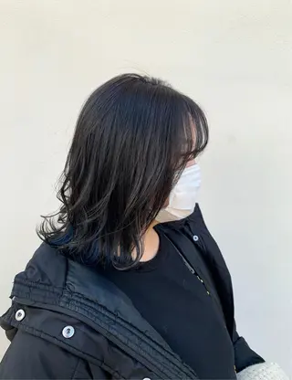 ミディアム カラー ヘアアレンジ 〽️magico/ ウルフDaiki〽️のヘアスタイル