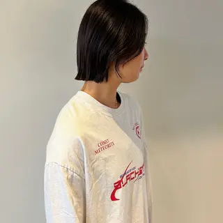 ショート カラー nonoka オリーブ/グレージュのヘアスタイル