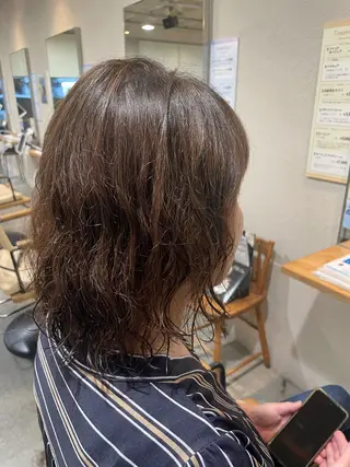 ミディアム 笹川 桃歌のヘアスタイル