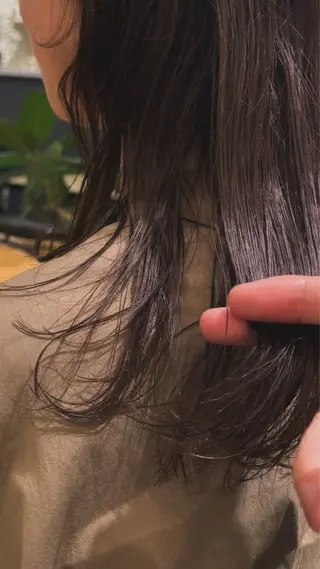 ミディアム カラー こもり なおやのヘアスタイル