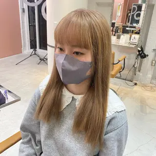 ロング カラー 韓国・網紅 🦋HONOKA🦋のヘアスタイル