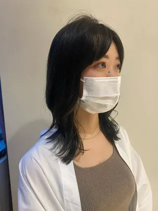ミディアム 藤原 侑香のヘアスタイル