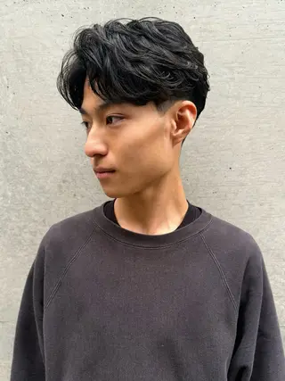 ショート パーマ メンズ 似合わせパーマ フェザーパーマ稲村のヘアスタイル