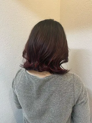 ミディアム カラー PUUR所属・🍒鈴木 エミリ🍒のヘアスタイル