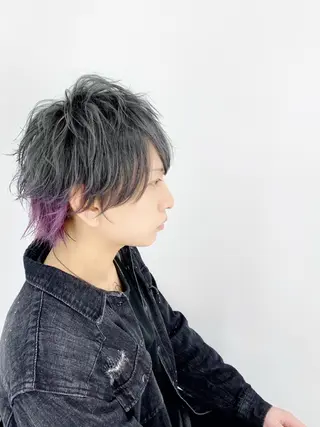 ミディアム カラー 大橋 拓巳のヘアスタイル