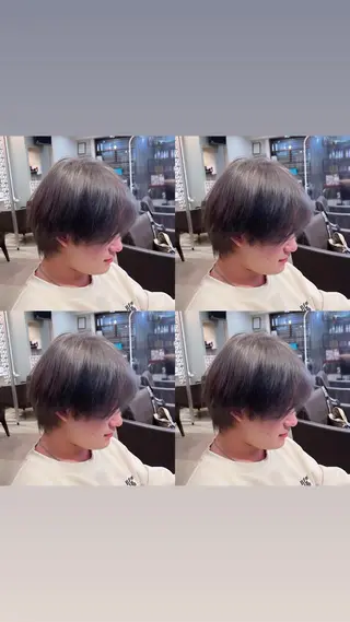 ショート カラー メンズ ekolu所属・髪質改善・縮毛矯正 特化・ユウシンのヘアスタイル