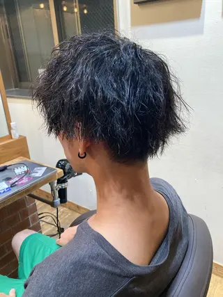 ミディアム 菊地 優斗のヘアスタイル