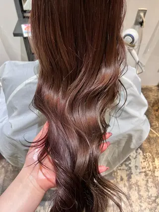 ミディアム カラー 心斎橋ヘアカラー ブリーチmarinaのヘアスタイル