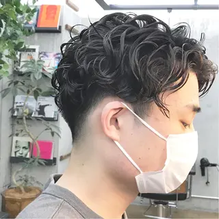 ショート パーマ メンズ ✂︎ウルフ・ショート ✂︎MIKUNIのヘアスタイル