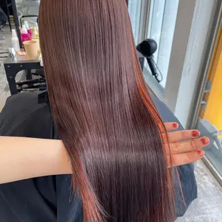 ロング カラー 阿久津真衣 似合わせカットのヘアスタイル