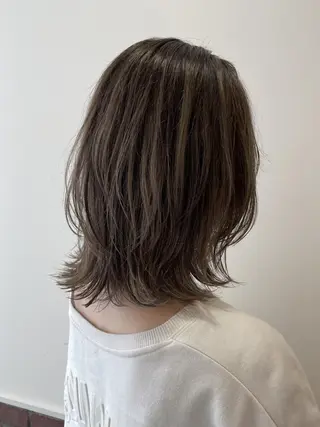 ミディアム ボブ🍊暖色カラー 浅草【Bob美容師】のヘアスタイル