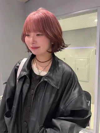 ミディアム カラー 🍋暖色カラーヘアア レンジniina🍋のヘアスタイル