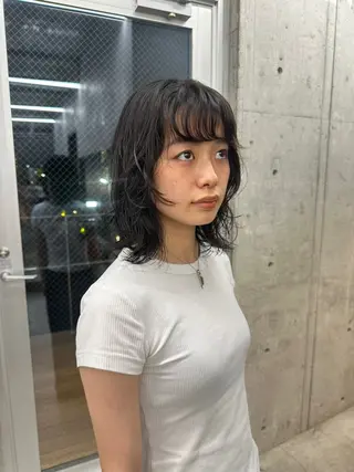 ミディアム パーマ お悩み解決パーマ hana🩰のヘアスタイル