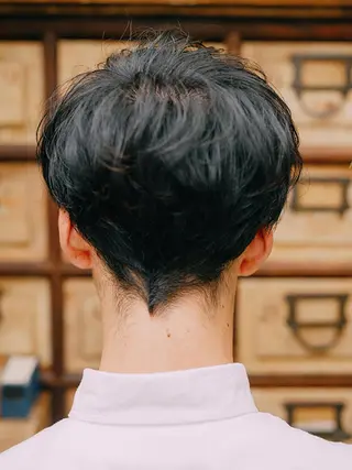 ショート パーマ 福島 浩司のヘアスタイル