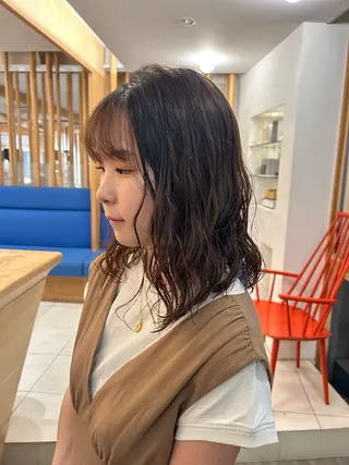 ミディアム 🌞アオキ サキ🕊のヘアスタイル