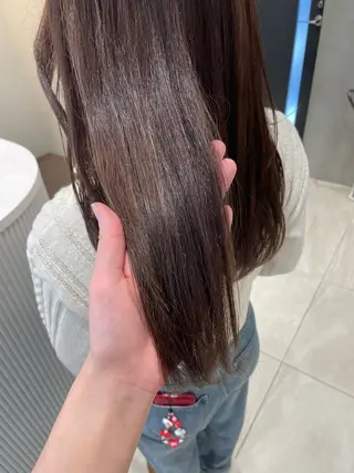 セミロング カラー 女性リピ90%🍨 🩷佐藤みずきのヘアスタイル