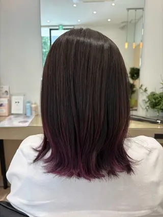 ミディアム カラー liage越谷店所属・liage ܀ꕤ୭* ちばかつら𖦞のヘアスタイル