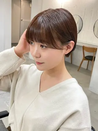 ショート カラー haruna🪽シ ョート/透明感カラーのヘアスタイル