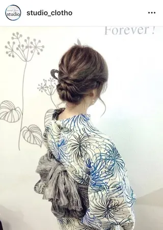 ヘアアレンジ 京都.祇園セットサロン:スタジオ ヒロ【Studio hiro】所属・ヒロ(hiro) •スタジオヒロのヘアスタイル