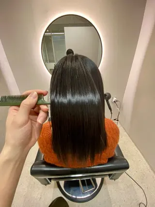 ミディアム 韓国🇰🇷艶髪 ケアカラーSHURIのヘアスタイル