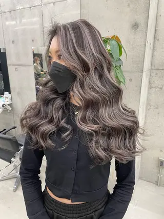 ロング カラー LINOET名古屋所属・齋藤 梨乃のヘアスタイル