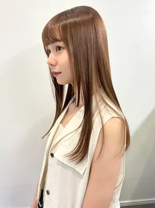 ロング カラー soigné 表参道【ソワネ】所属・🖱️透明感カラー ×髪質改善Rikyuのヘアスタイル