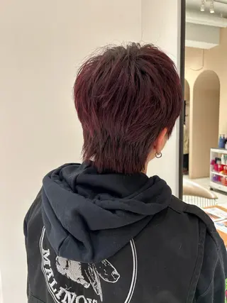 カラー MIKA/ボブ/ レイヤー/メンズのヘアスタイル