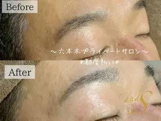 メンズ アイブロウ 🌸🧡六本木 脱毛しずか🧡🫧の眉毛・アイブロウイメージ