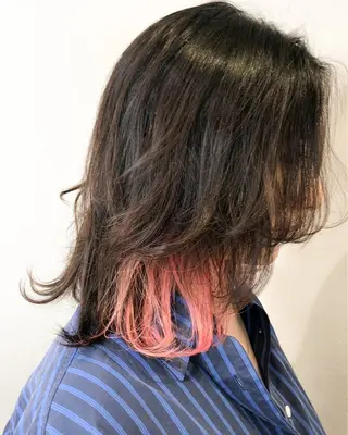 ミディアム 🌈インナーカラー SOU🌈のヘアスタイル