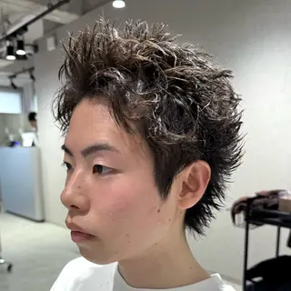 ショート パーマ スパイキーショート パーマ🔥ritaのヘアスタイル