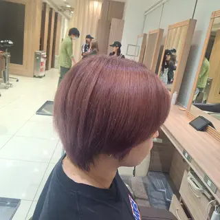 ショート カラー 極艶縮毛／髪質改善／ 内田こうたのヘアスタイル