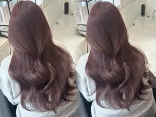 セミロング marshu  梅田店所属・髪質改善 透明感×韓国風のヘアスタイル