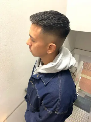 ショート パーマ メンズ HIROGINZAプレミアムバーバー赤坂店所属・田中 千恩のヘアスタイル