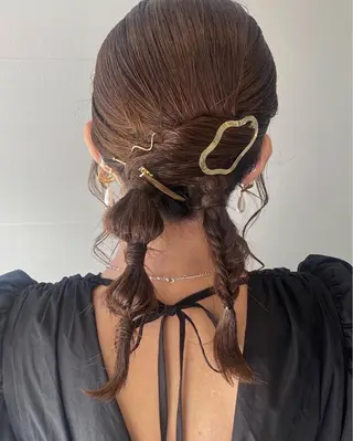 ヘアアレンジ F-card所属・shiga mariaのヘアスタイル