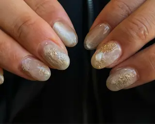 ネイル Ray. ちゅるん系ニュアンスのネイルデザイン