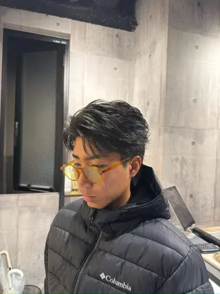 ショート メンズ 大阪梅田メンズサロン メンズパーマ荒川琢磨のヘアスタイル